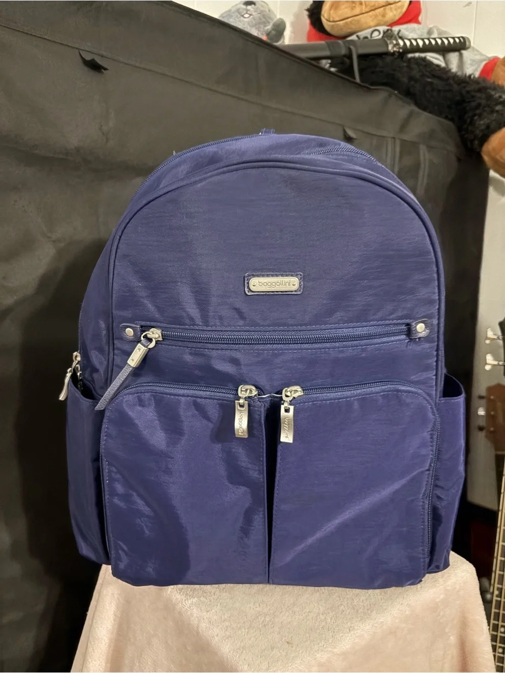 Baggallini Here And There Laptop Backpack RFID Navy